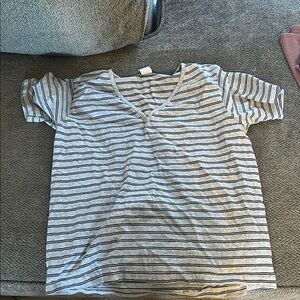 Striped Gray Kids Shirt